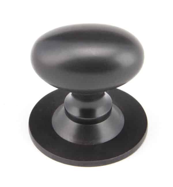 Aged Bronze Oval Cabinet Knob 40mm 1