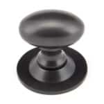Aged Bronze Oval Cabinet Knob 33mm 1