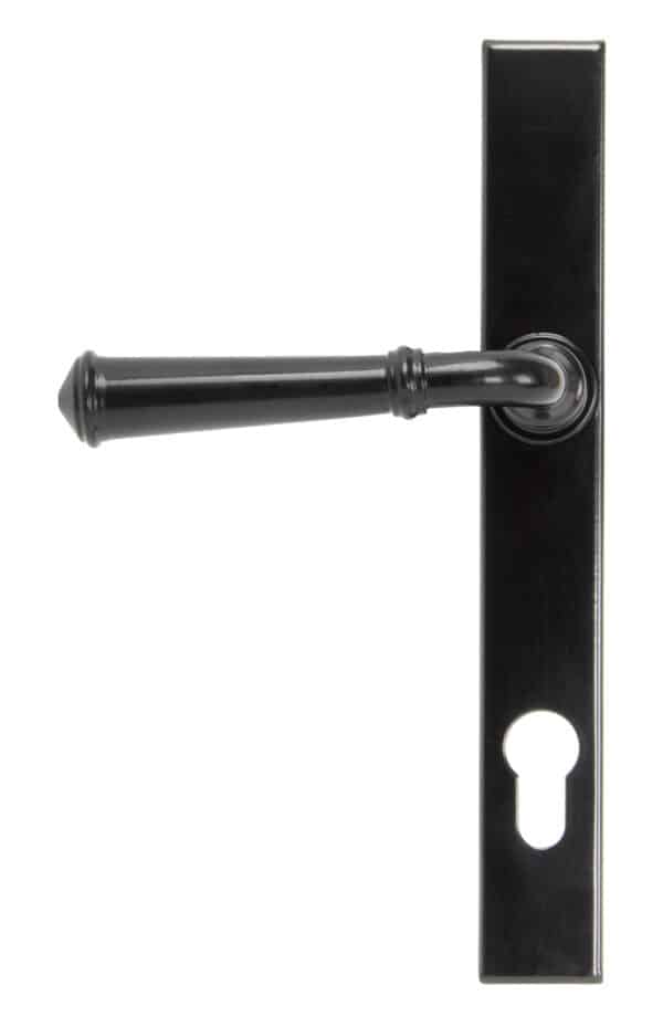 Black Regency Slimline Lever Espag. Lock Set 2