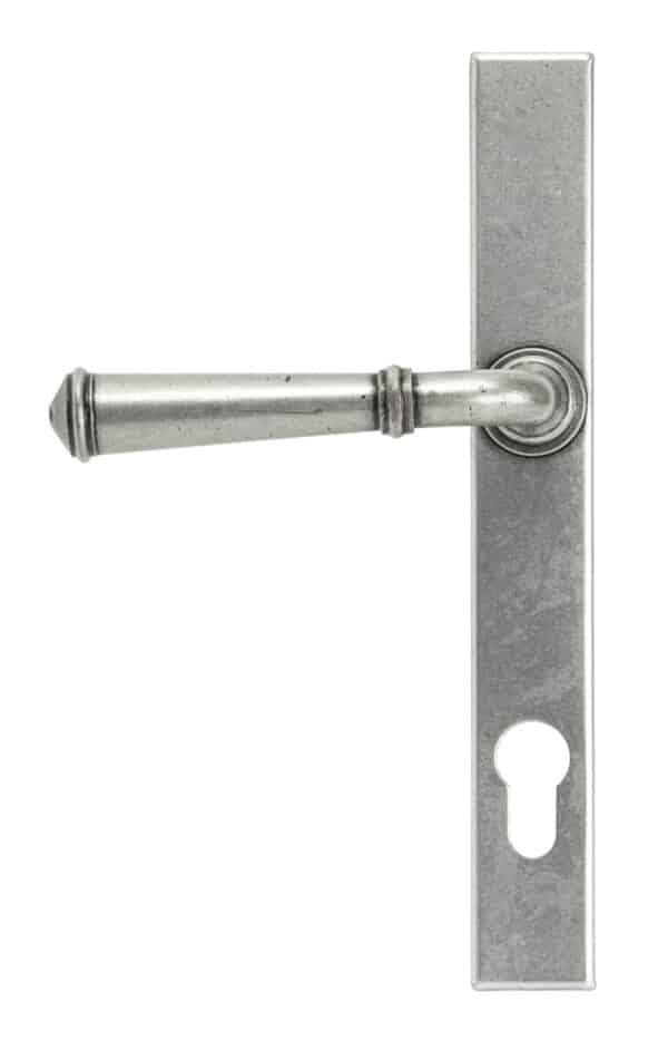 Pewter Regency Slimline Lever Espag. Lock Set 2