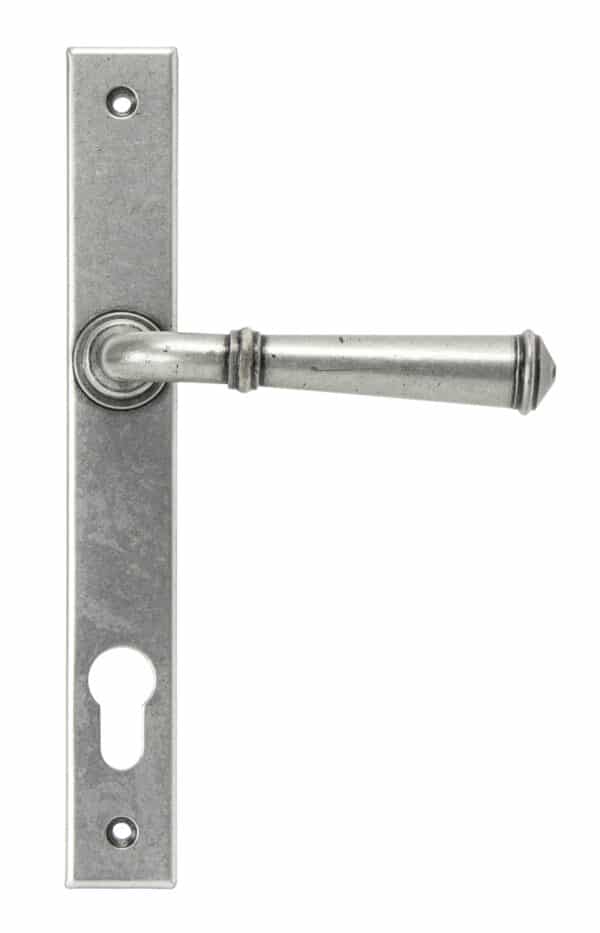 Pewter Regency Slimline Lever Espag. Lock Set 1