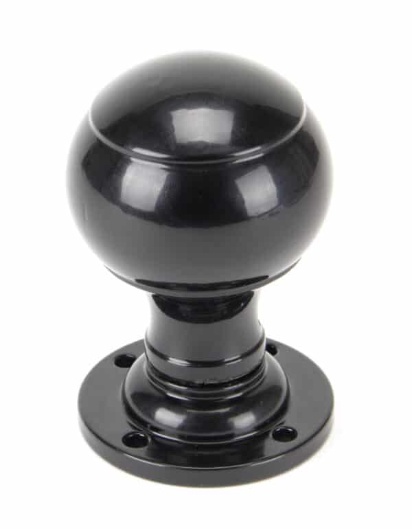 Black Regency Mortice/Rim Knob Set 2