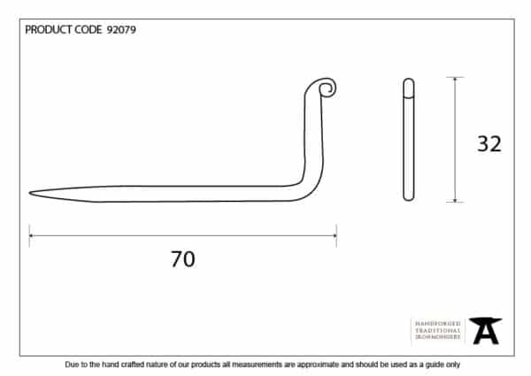 Black L Hook - Small 3