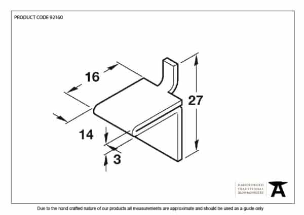 Black Double Stud for Flat Black Bookcase Strip 3