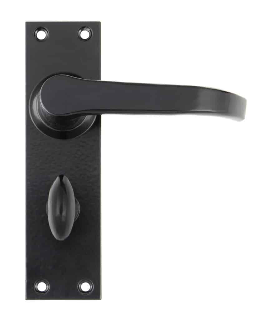 Black Deluxe Lever Bathroom Set 1