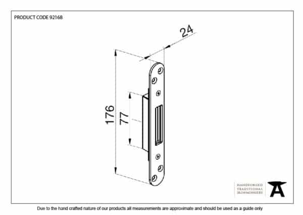 BZP Winkhaus Standard Hook Keep 2