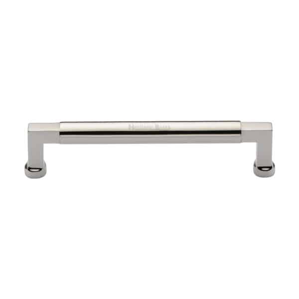 Heritage Brass Cabinet Pull Bauhaus Design 203mm CTC Satin Nickel Finish 1