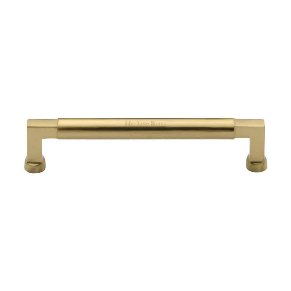 Heritage Brass Cabinet Pull Bauhaus Design 203mm CTC Satin Rose Gold Finish 1