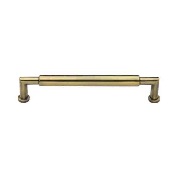 Heritage Brass Cabinet Pull Bauhaus Round Design 203mm CTC Polished Brass Finish 1