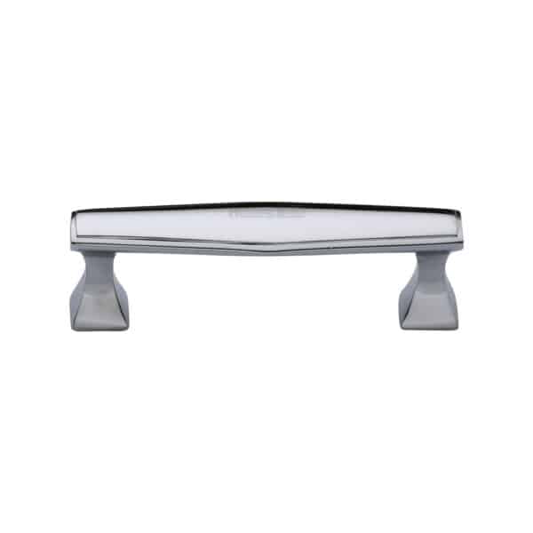 Heritage Brass Cabinet Pull Metro Design 128mm CTC Satin Chrome Finish 1