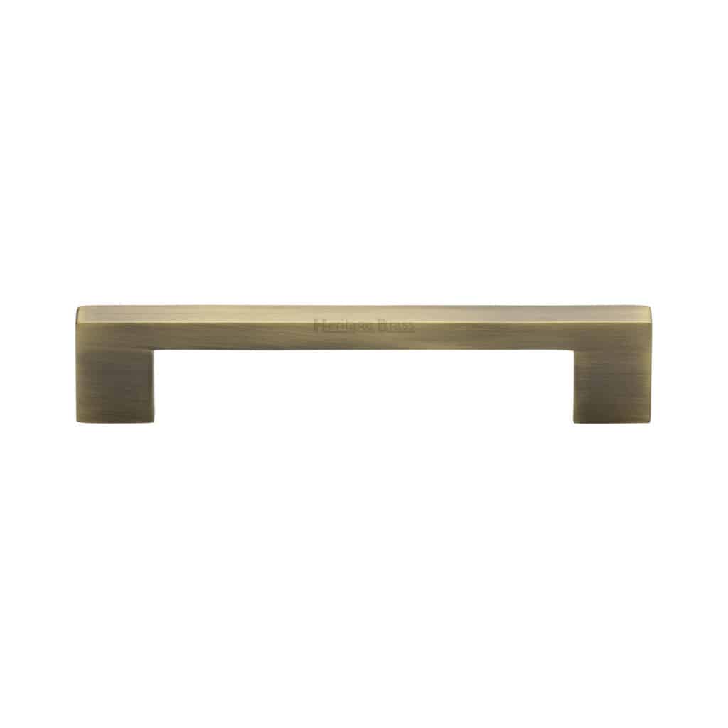 Heritage Brass Cabinet Pull Metro Design 160mm CTC Polished Brass Finish 1