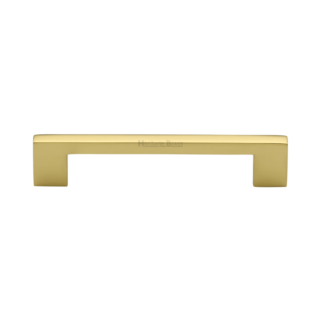 Heritage Brass Cabinet Pull Metro Design 160mm CTC Satin Brass Finish 1