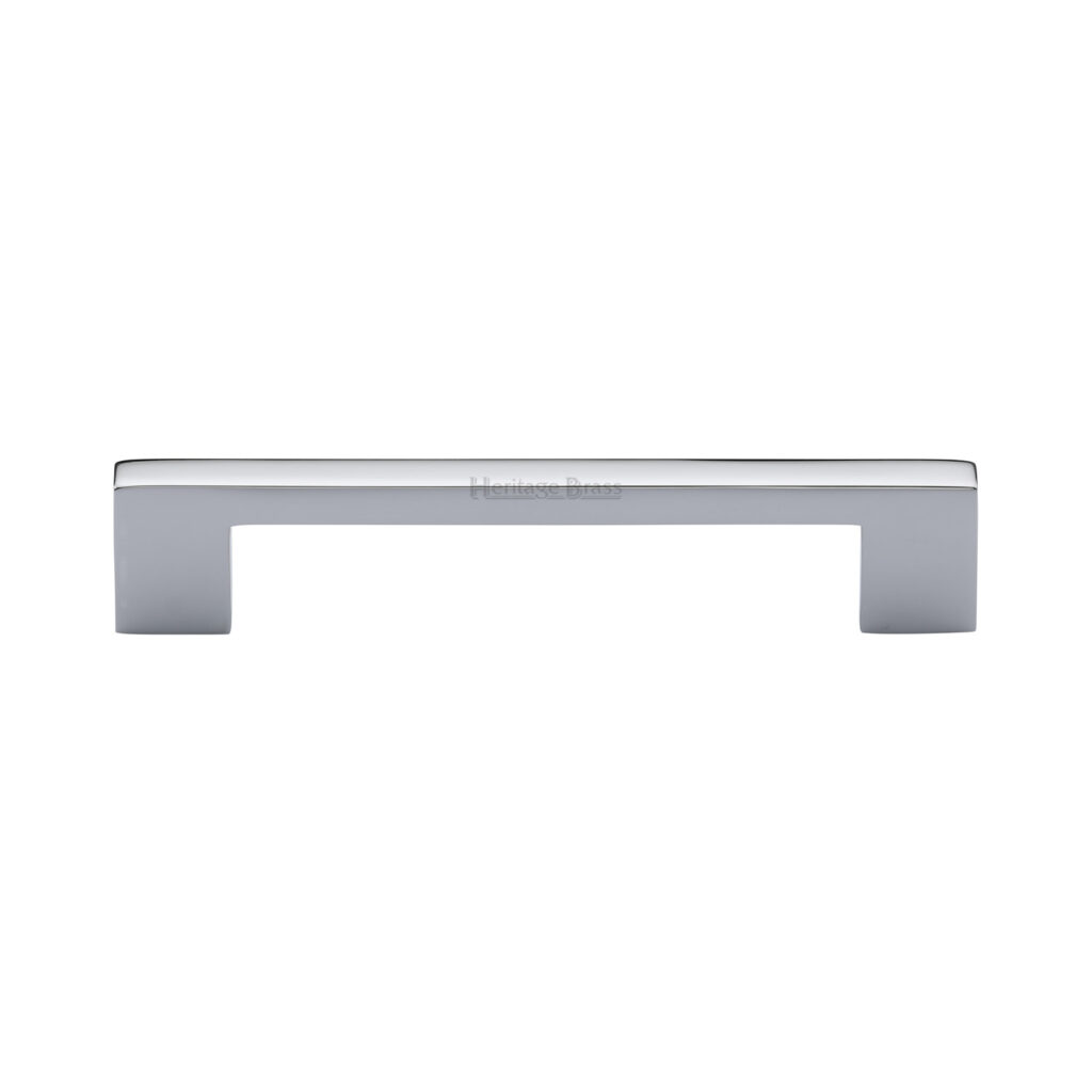 Heritage Brass Cabinet Pull Metro Design 160mm CTC Satin Chrome Finish 1