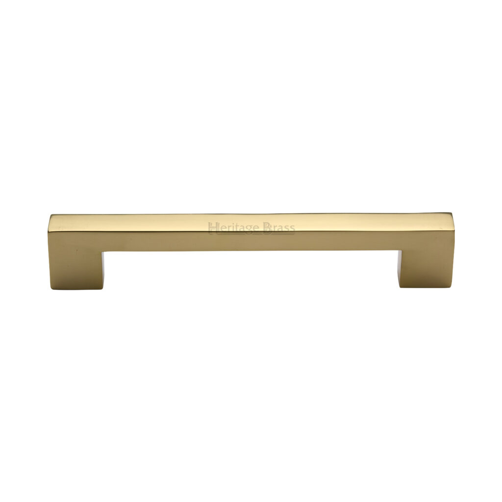 Heritage Brass Cabinet Pull Metro Design 192mm CTC Satin Brass Finish 1