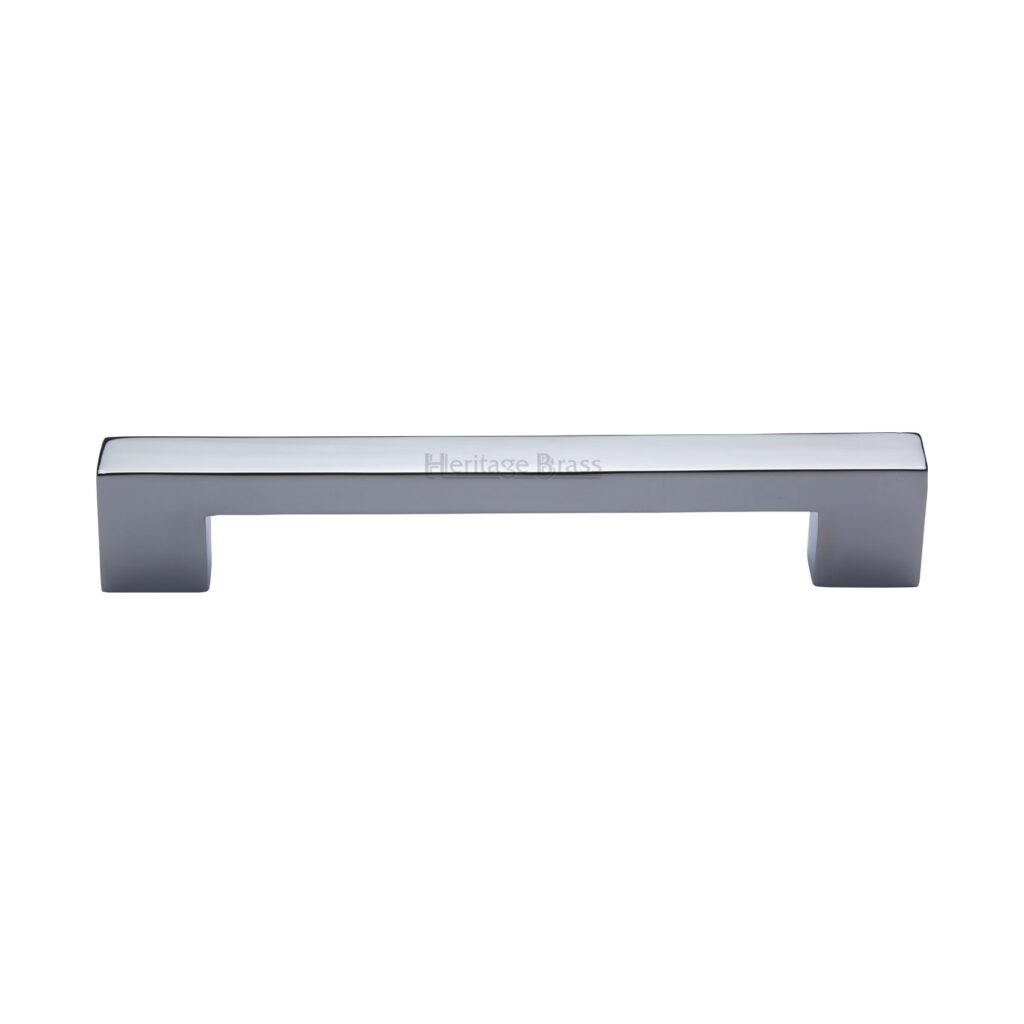 Heritage Brass Cabinet Pull Metro Design 192mm CTC Satin Chrome Finish 1