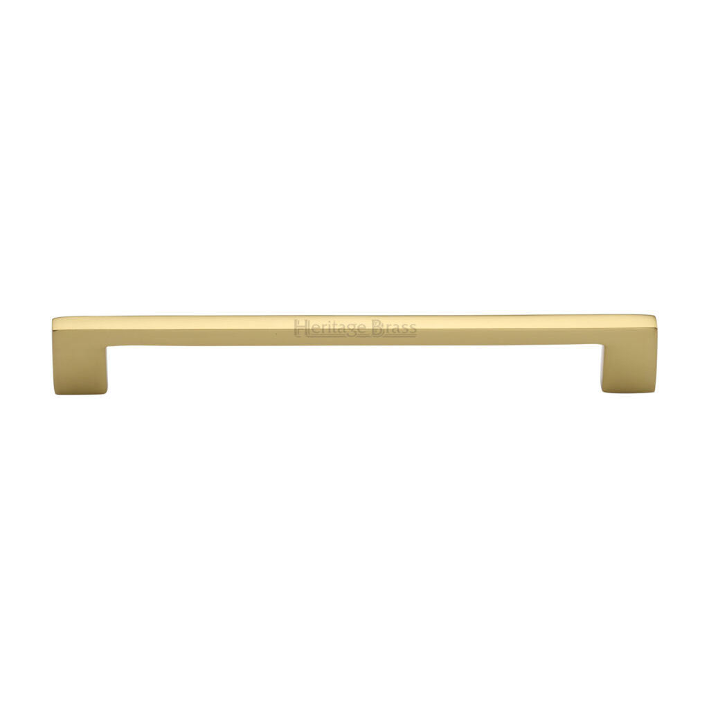 Heritage Brass Cabinet Pull Metro Design 256mm CTC Satin Brass Finish 1