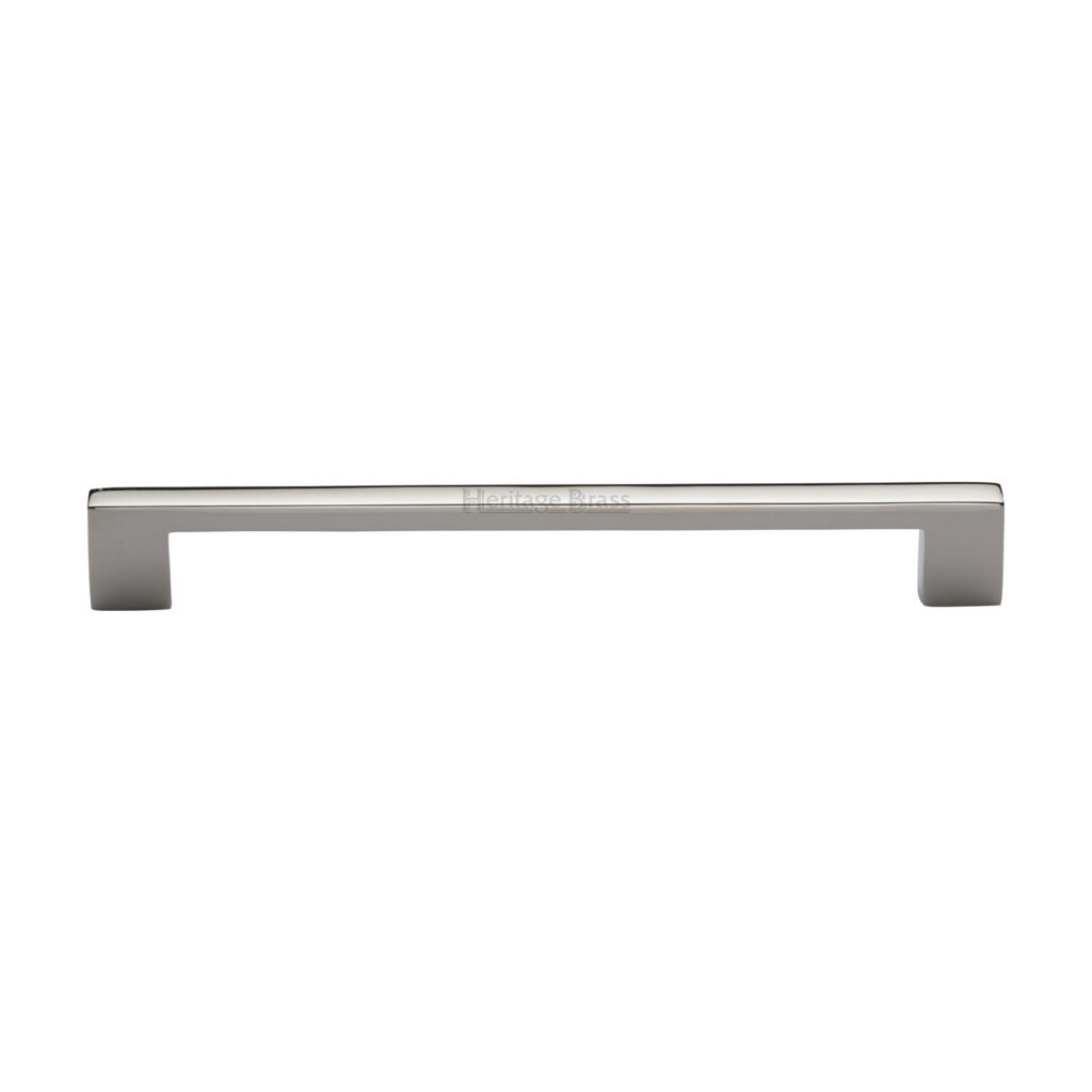 Heritage Brass Cabinet Pull Metro Design 256mm CTC Satin Nickel Finish 1