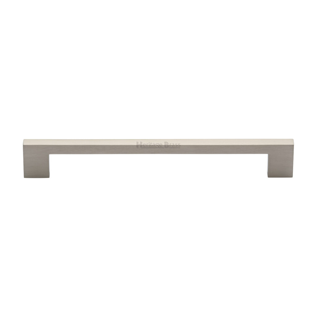 Heritage Brass Cabinet Pull Metro Design 320mm CTC Matt Black Finish 1