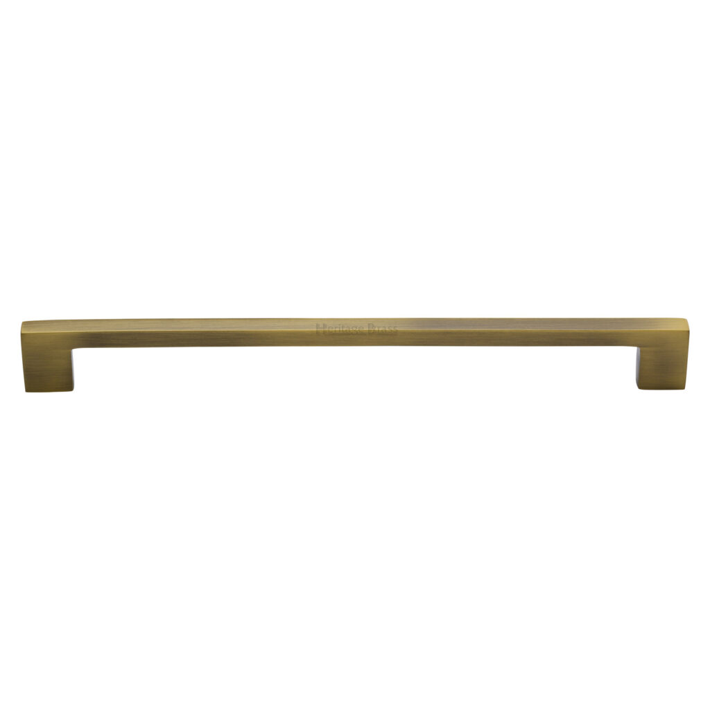 Heritage Brass Cabinet Pull Metro Design 320mm CTC Polished Brass Finish 1