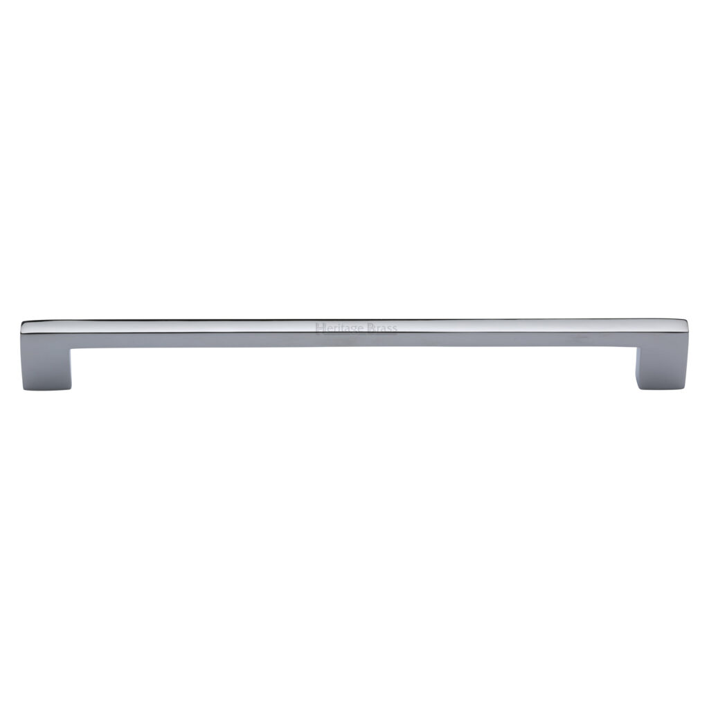 Heritage Brass Cabinet Pull Metro Design 320mm CTC Satin Chrome Finish 1