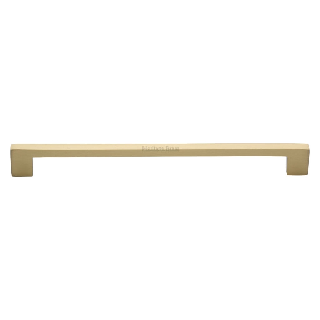 Heritage Brass Cabinet Pull Metro Design 320mm CTC Satin Rose Gold Finish 1