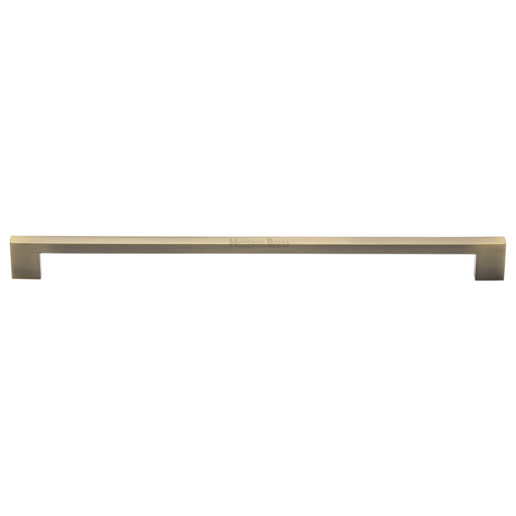 Heritage Brass Cabinet Pull Metro Design 480mm CTC Polished Brass Finish 1