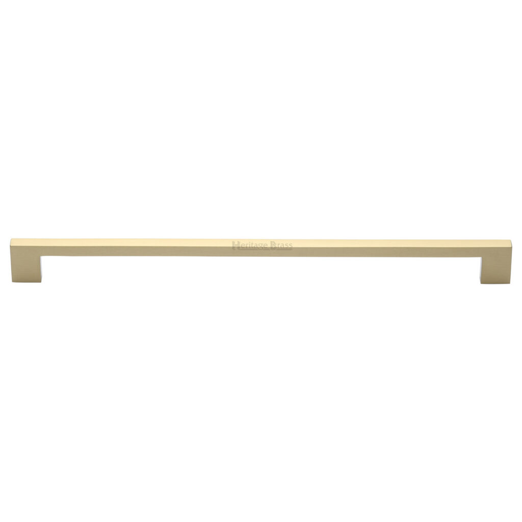 Heritage Brass Cabinet Pull Metro Design 480mm CTC Satin Rose Gold Finish 1