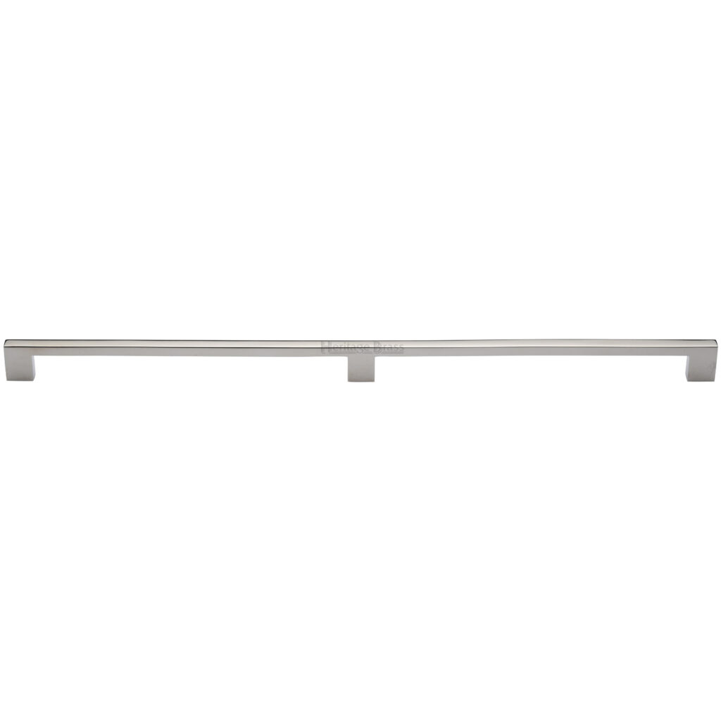 Heritage Brass Cabinet Pull Metro Design 96mm CTC Satin Chrome Finish 1