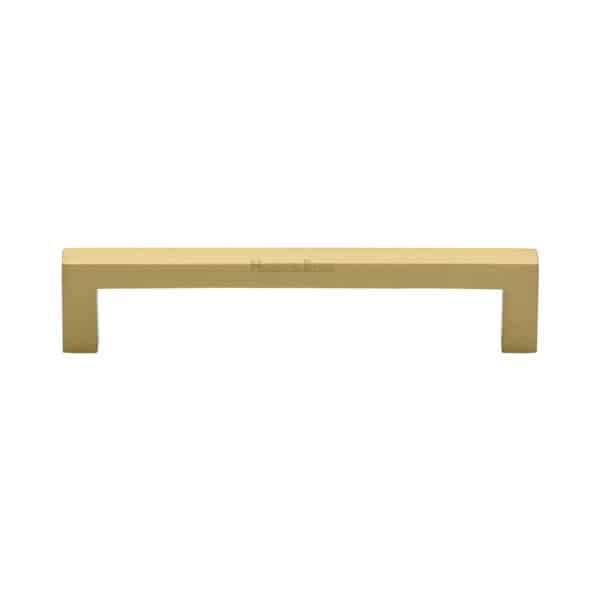 Heritage Brass Cabinet Pull Square Metro Design 160mm CTC Satin Rose Gold Finish 1