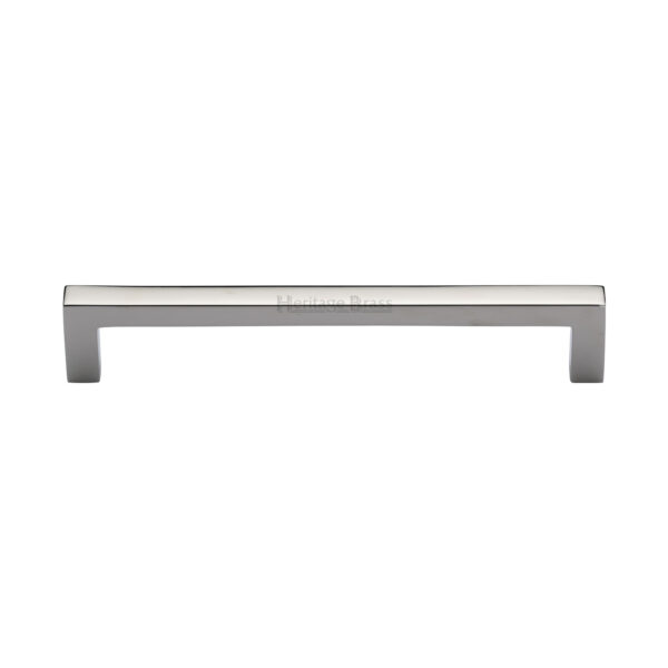 Heritage Brass Cabinet Pull Square Metro Design 192mm CTC Satin Nickel Finish 1