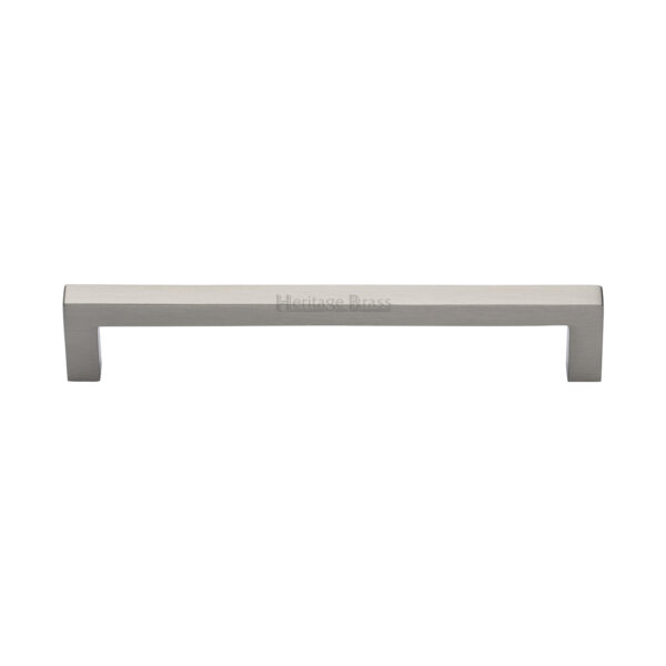 Heritage Brass Cabinet Pull Square Metro Design 256mm CTC Matt Black Finish 1