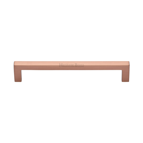 Heritage Brass Cabinet Pull Square Metro Design 256mm CTC Matt Bronze Finish 1