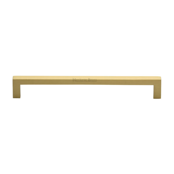 Heritage Brass Cabinet Pull Square Metro Design 256mm CTC Satin Rose Gold Finish 1