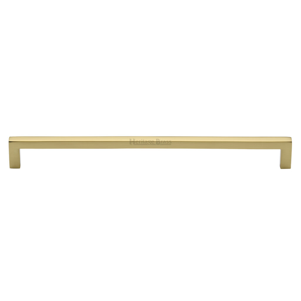 Heritage Brass Cabinet Pull Square Metro Design 96mm CTC Satin Brass Finish 1