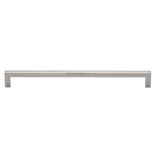 Heritage Brass Cabinet Pull Square Metro Design 96mm CTC Satin Nickel Finish 1