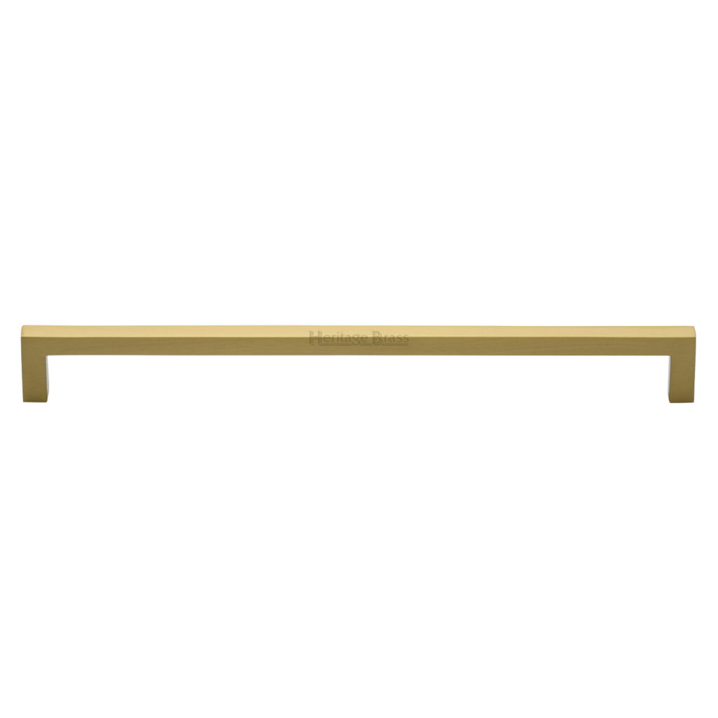 Heritage Brass Cabinet Pull Square Metro Design 96mm CTC Satin Rose Gold Finish 1