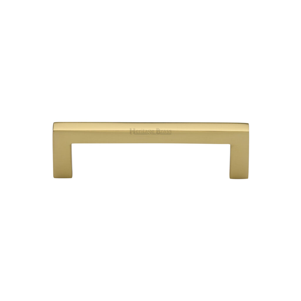 Heritage Brass Cabinet Pull Apollo Design 128mm CTC Satin Brass Finish 1