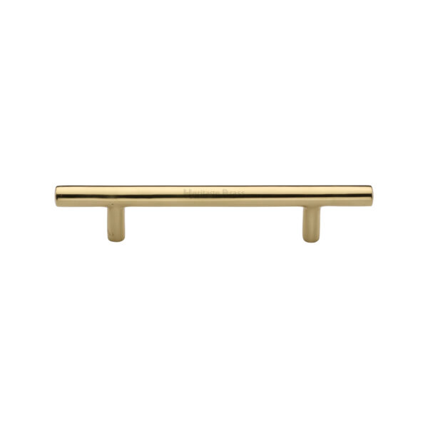 Heritage Brass Cabinet Pull T-Bar Design 128mm CTC Satin Brass Finish 1