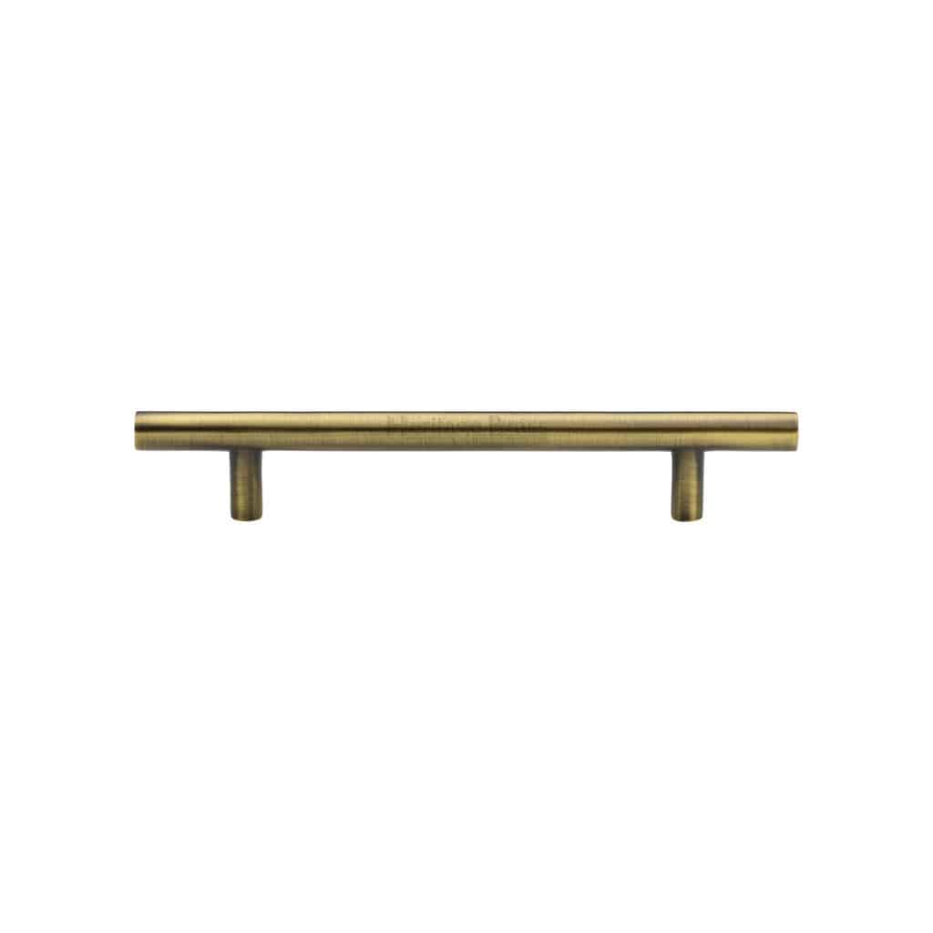 Heritage Brass Cabinet Pull T-Bar Design 160mm CTC Polished Brass Finish 1