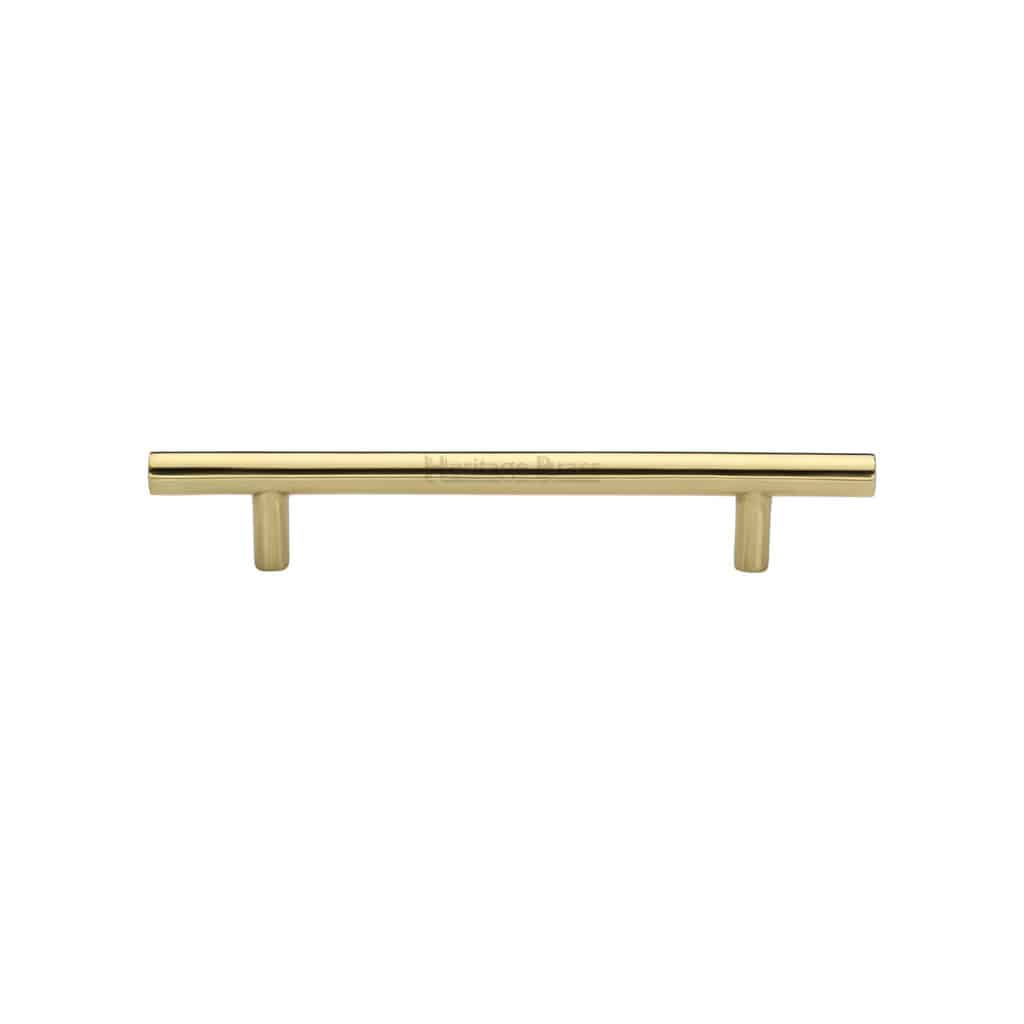 Heritage Brass Cabinet Pull T-Bar Design 160mm CTC Satin Brass Finish 1