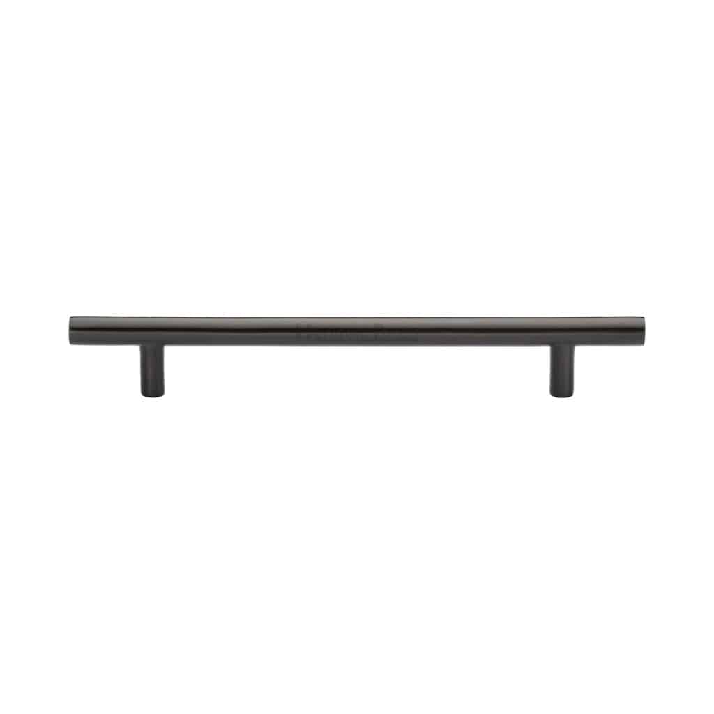 Heritage Brass Cabinet Pull T-Bar Design 203mm CTC Polished Nickel Finish 1