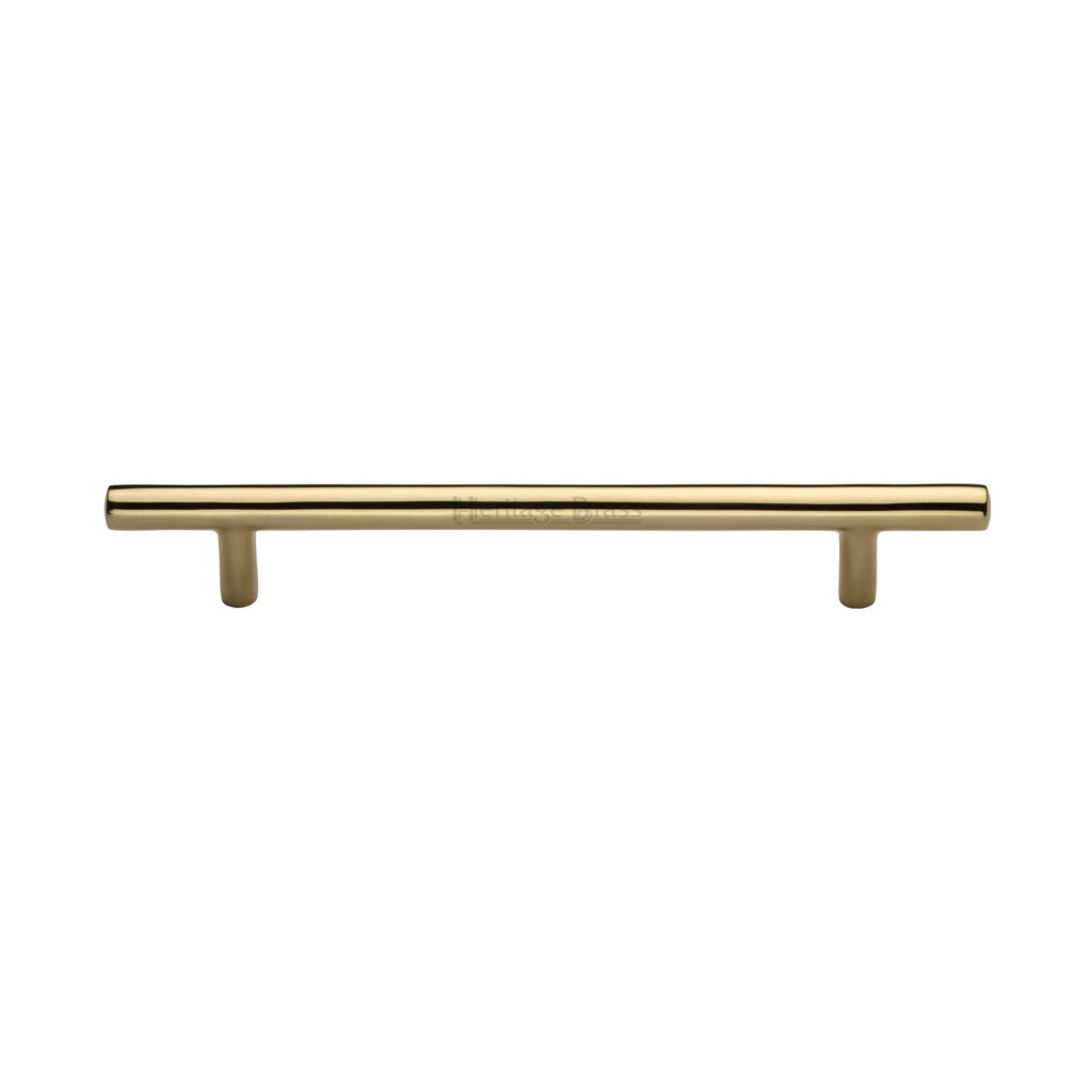 Heritage Brass Cabinet Pull T-Bar Design 203mm CTC Satin Brass Finish 1