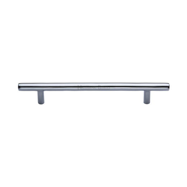 Heritage Brass Cabinet Pull T-Bar Design 203mm CTC Satin Chrome Finish 1