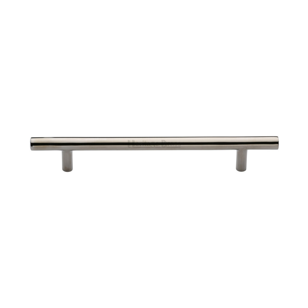 Heritage Brass Cabinet Pull T-Bar Design 203mm CTC Satin Nickel Finish 1