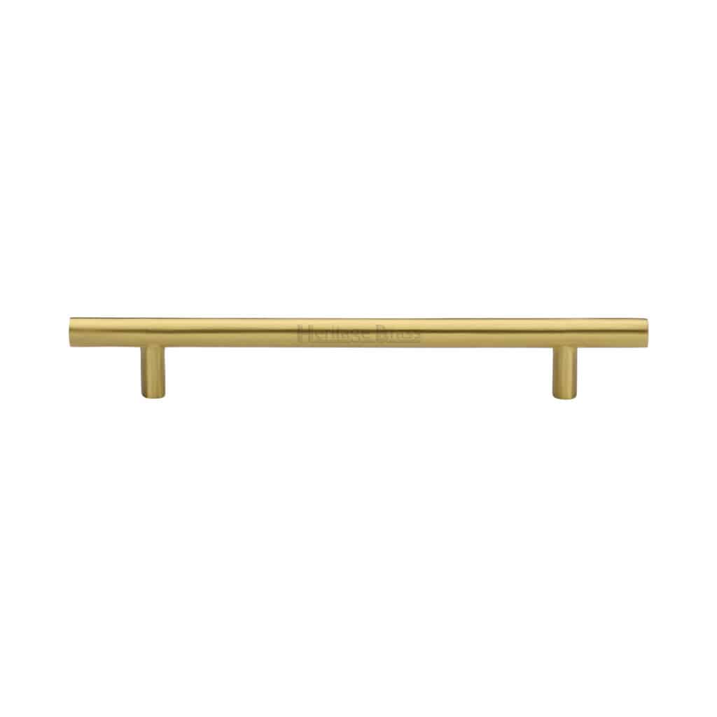 Heritage Brass Cabinet Pull T-Bar Design 203mm CTC Satin Rose Gold Finish 1