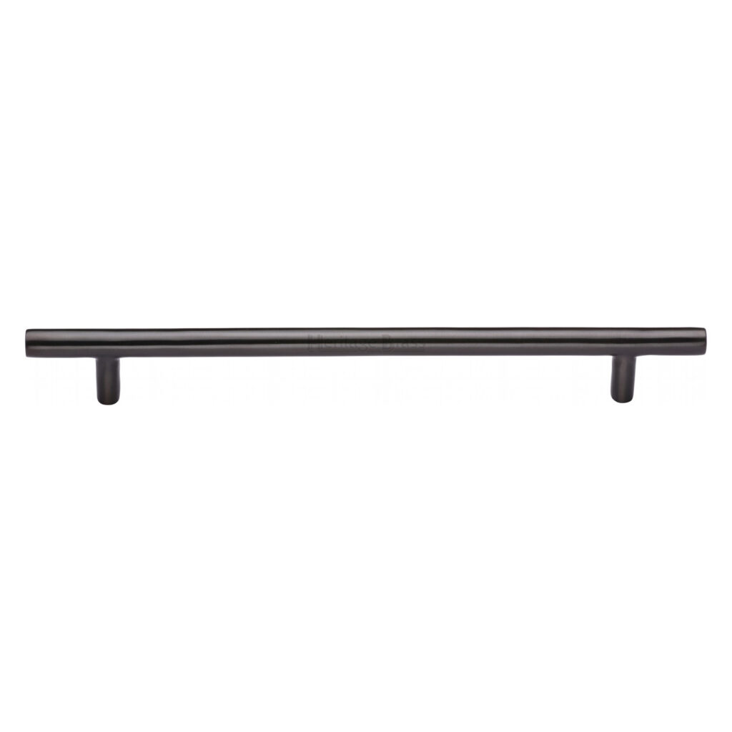 Heritage Brass Cabinet Pull T-Bar Design with 16mm Rose 101mm CTC Polished Nickel Finish 1