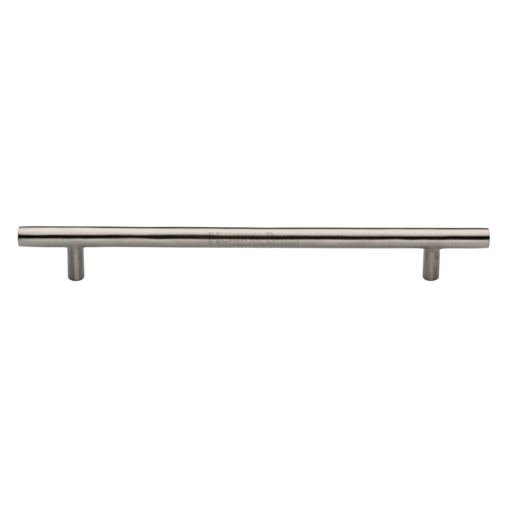 Heritage Brass Cabinet Pull T-Bar Design with 16mm Rose 128mm CTC Matt Black Finish 1