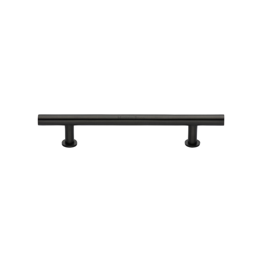 Heritage Brass Cabinet Pull T-Bar Design with 16mm Rose 160mm CTC Polished Nickel Finish 1