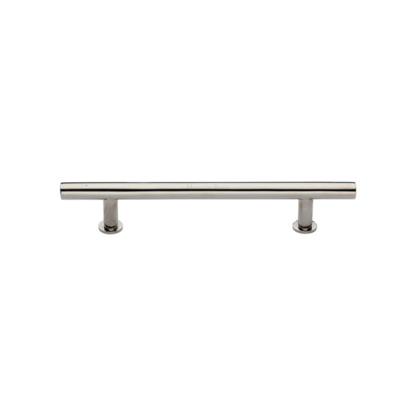 Heritage Brass Cabinet Pull T-Bar Design with 16mm Rose 160mm CTC Satin Nickel Finish 1