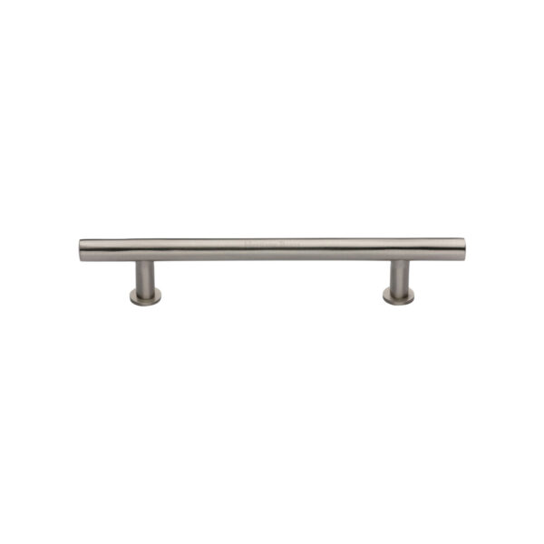 Heritage Brass Cabinet Pull T-Bar Design with 16mm Rose 203mm CTC Matt Black Finish 1